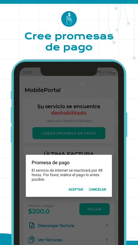 app para pagar cree promesas de pago