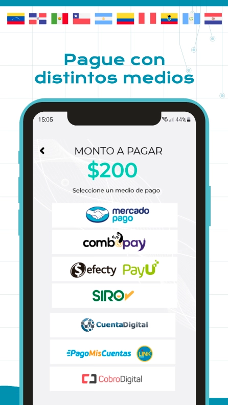 app para pagar internet medios de pago