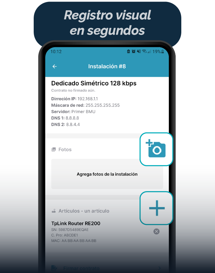Agregar fotos y artículos múltiples medios de pago